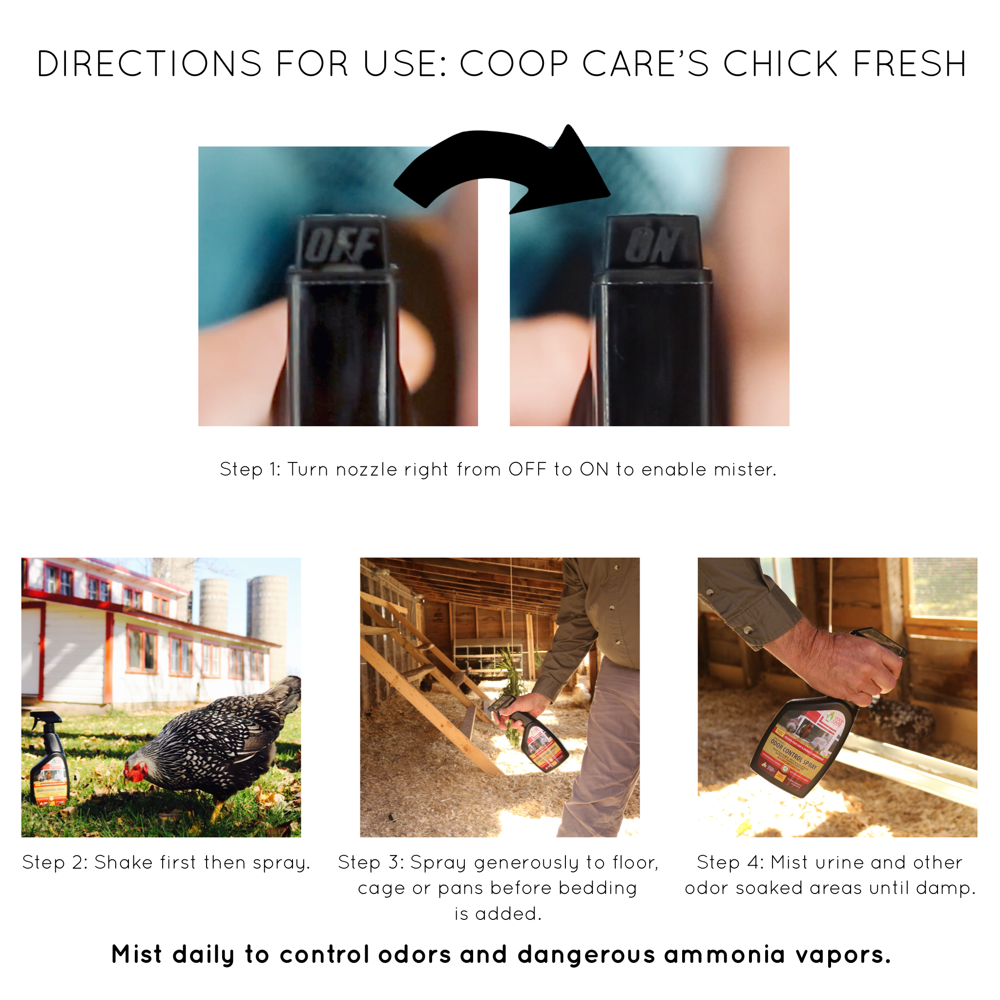 Chick Fresh Odor Control Spray 24 fl oz